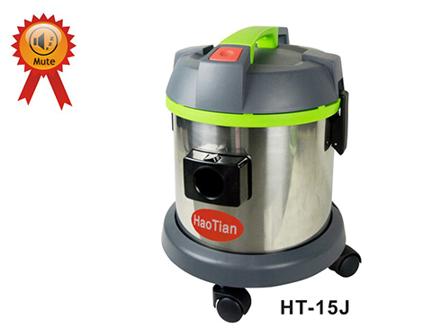 HT-15J HaoTian 15-liter Stainless Steel Silent Wet and Dry Vacuum Cleaner